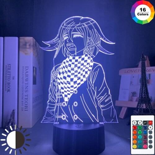 Led Night Light Lamp Danganronpa Kokichi Oma for Bedroom Decoration Kids Gift Danganronpa Acrylic 3d Lamp Kokichi Oma