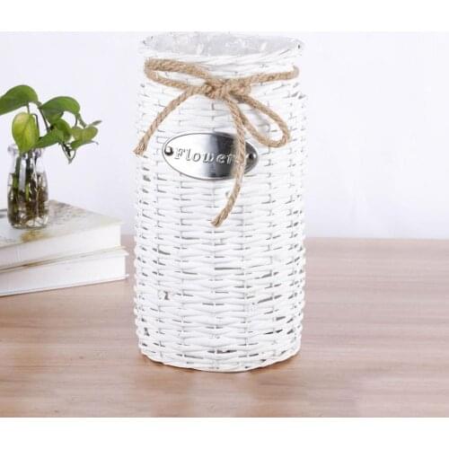 Hand Woven Vases for Flowers Succulent Plant Flower Pot Flower Vases for Homes Decoration Storage Container Decktop Ornement