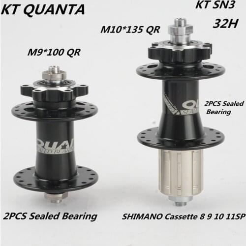 KT QUANTA SN3 QR HUB MTB Mountain Bike Alloy 2 Sealed Bearing 8 9 10 11Speed 32 Holes Front 100QR Rear 135QR XC Bicycle DISC Hub