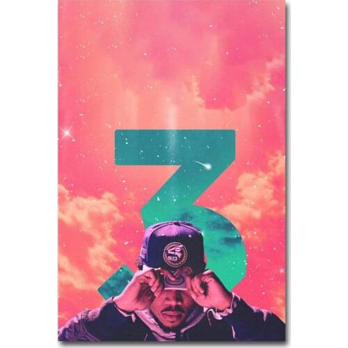 W179 Chance the Rapper Hot Music Rap Silk Fabric Wall Poster Art Decor Sticker Bright