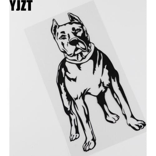 YJZT 9.2CMX17.3CM Car Decoration Pit Bull Pitbull Dog Vinyl Reflective Car Sticker 13C-0094