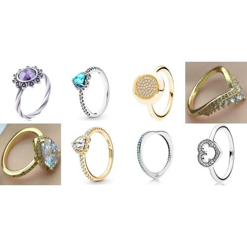 NEW 2021 100% 925 Sterling Silver Charming Daisy Flowers Are Gorgeous Love Ring for Europe Women Original Fashion Jewelry Gift