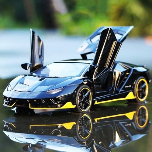 1/32 Centenario LP770-4 Alloy Sport Car Model Diecast Vehicle Toys Hot Racing Model Car With Wheels & Lifting Tail Wing Boys Toy