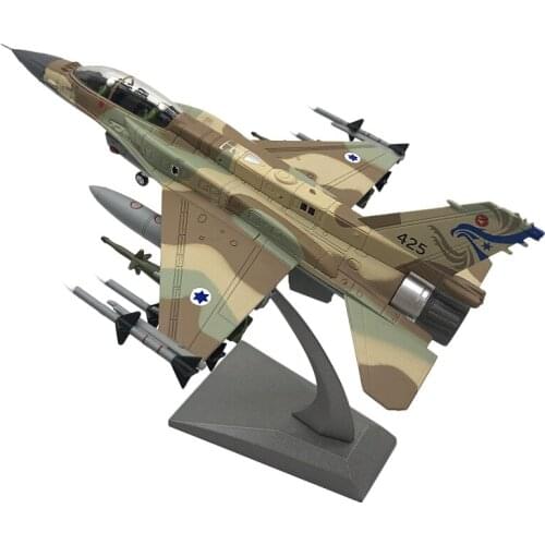 1/72 Israeli Air Force Fighter F-16I Diecast Alloy Aircraft with Stand for Kids Adult Home Office Decor