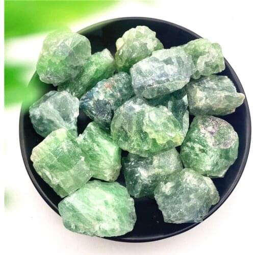 1PC Natural Green Fluorite Raw Crystals Irregular Mineral Fish Tank Collection Healing Quartz Home Decor Rock Mineral Specimen