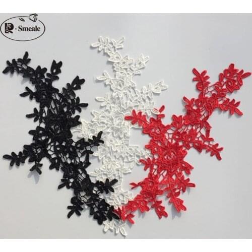 10pieces/lot 3 Colors Optional Soluble Exquisite Lace DIY Bridaltiara Wedding Shoes Wedding Dress Decoration Materials RS1959