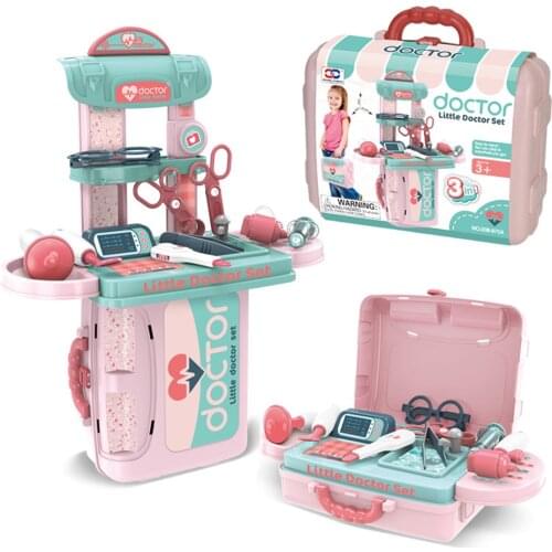 12Pcs Children Doctor Pretend Play Simulation Medical Toys Suitcase Brain Toy For Children Educational Toys Birthday Gift