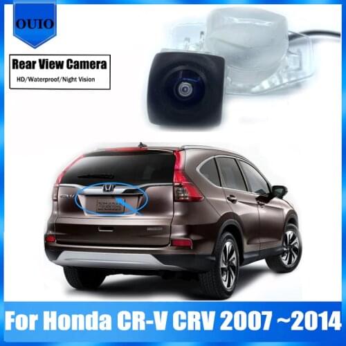 Car Rear View Backup Reverse Camera For Honda CR-V CRV 2007 2008 2009 2010 2011 2012 2013 2014 Night Vision license plate camera