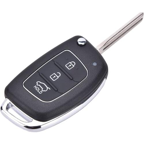 3 Button Flip Key Shell fit for HYUNDAI ix45 Santa Fe Remote Key Case Fob