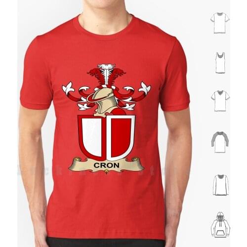 Cron T Shirt DIY Cotton Big Size S-6xl Family Motto Heraldic Coat Of Arms Heraldry Crests Symbol United States Name