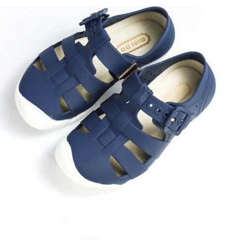 2020 Children Shoes Summer Sandals for Boys Girls Casual Sport Soft Beach Jelly Sandals For Kids Buckle Strap Blue детская обувь