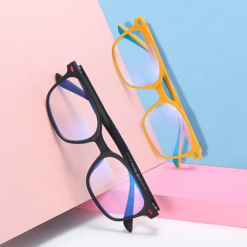 Kids Computer Glasses TR90 Eyewear Frames Anti-blue Light Flexible Children Prescription EyeGlasses Optics Frame for Girls Boys