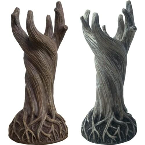 Dryad Vase Ornament Flower Pot Creative Tree Trunk Furnishings Resin Handmade Crafts Decor for Home Living Room Office
