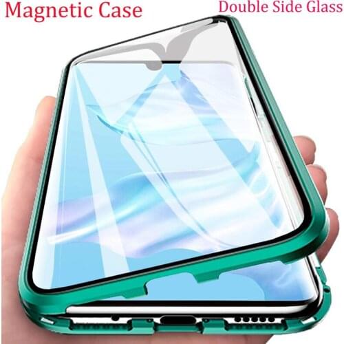 Magnetic Double Side Glass Case For Xiaomi Redmi Note 9 8 Pro 9S 8T Redmi 9 9A 9C 8 Note 10 Lite 10T Pro Full Protection Cover