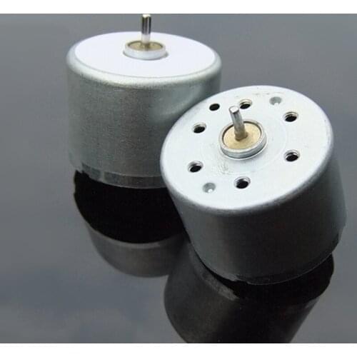 Micro Mini Electric 310 Mute Motor DC 6V-12V 9V 3000RPM Mini 24mm Round Shaft Dia. 1.5mm Motor for Solar Power Toys Car Models