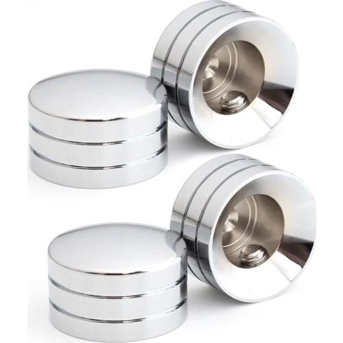 Motorcycle 4pcs Aluminum Chrome Head Bolt Cap Cover Spark Plug For Harley Davidson Twin Cam Touring Sportster XL 883 1200