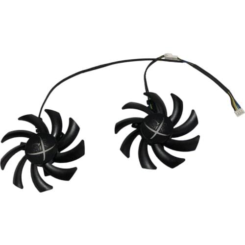 2pcs/set PLD09210S12HH RX480 RX570 VGA GPU Cooler Graphics Fan For XFX R9 290/290X/285/280/280X RX 480/470 Video Card Cooling