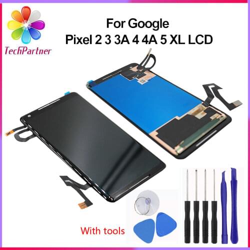AMOLED LCD Original For Google Pixel XL 2 2XL 3 3XL 3A 3AXL 4 4XL 4A 4A 5G 5 LCD Display Touch Screen Digitizer Assembly