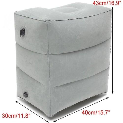 Useful Inflatable Portable Travel Footrest Pillow Plane Train Kids Bed Foot Rest Pad