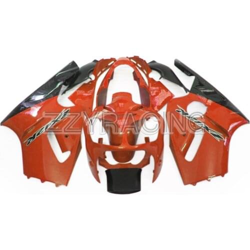 Complete Fairings Fit for Kawasaki ZX12R 2000 2001 ZX-12R 00 01 Injection ABS Plastic Motorcycle Bodywork Tangerine Black Covers