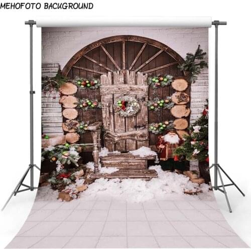 Christmas Background Fireplace Tree Winter Snow Window Backdrop Interior Baby Birthday Photography Background For Photo Studio