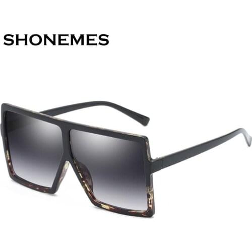 New Fashion Oversized Sunglasses Women Big Frame Vintage Design Square Eyewear for Female Oculos De Sol UV400 Sun Glasses