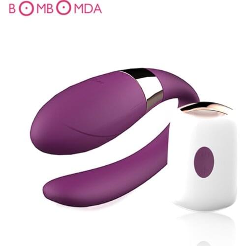 Strapon Dildo Vibrators 7 Speed Wireless Remote Control G Spot Clitoris Stimulator U Type Vibe Adult Sex Toy Product For Couples