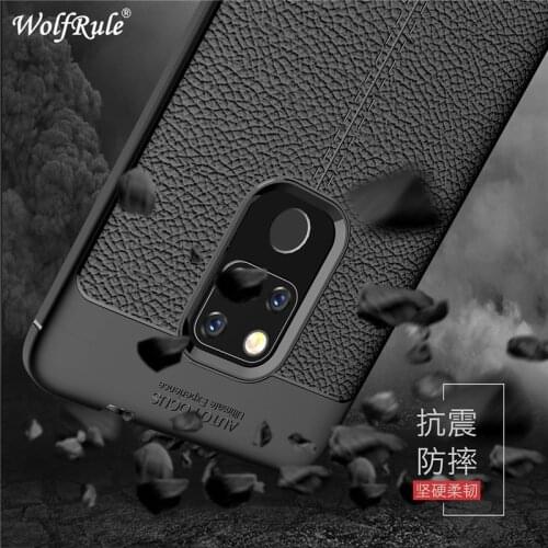 WolfRule Case Huawei Mate 20 Cover Shockproof Luxury Leather TPU Back Case For Huawei Mate 20 Phone Fundas Mate 20 Pro
