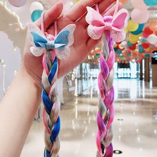 Hairpin Child Girls Unique Wig Hairpin Rainbow Unicorn Wings Snow Hairpin Female Cute Baby Side Clip Bangs Clip Hair Accessories