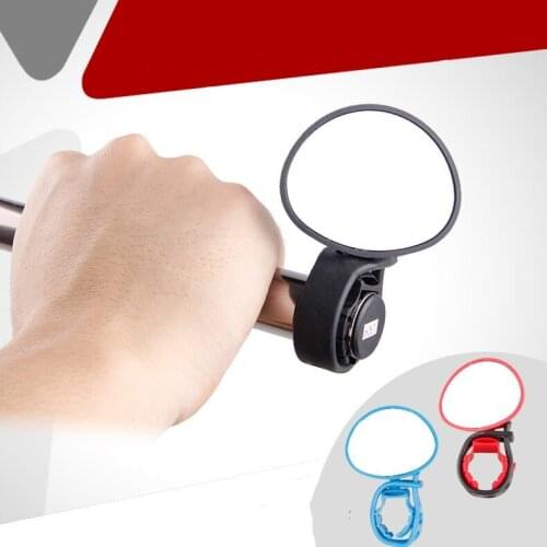 Bicycle rearview mirror mountain road bike mirror handlebar rearview mirror riding supplies full angle adjustment shatterproof