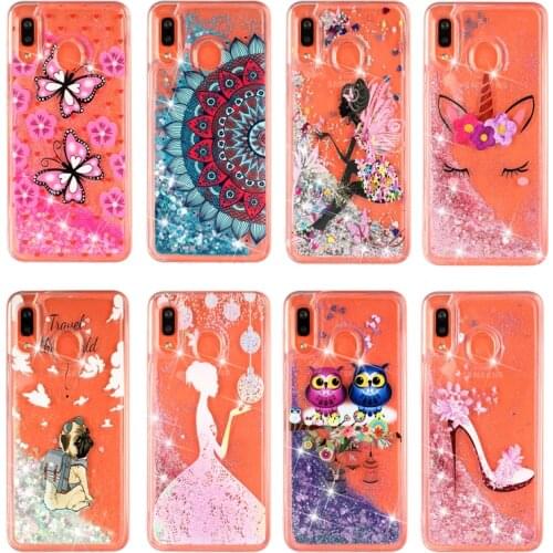 Liquid Case For Samsung A70 A50 A40 A30 A20 A10 Glitter Star Dynamic TPU Quicksand Phone Case For Samsung Galaxy M30 M20 M10