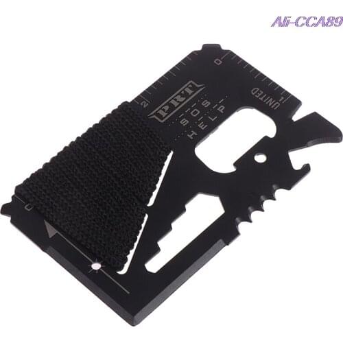 1PC 11 in 1 Camping Survival Pocket Multi tool Military Multifunction Swiss Army Wallet Kinfe Tools Credit Card Knife