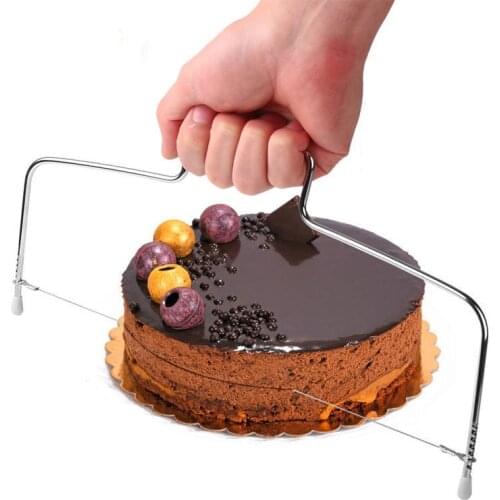 1PC Double Line Cake Cut Slicer Adjustable Stainless Steel Device Cake Decorating Mold DIY Bakeware Kitchen Cooking Tool