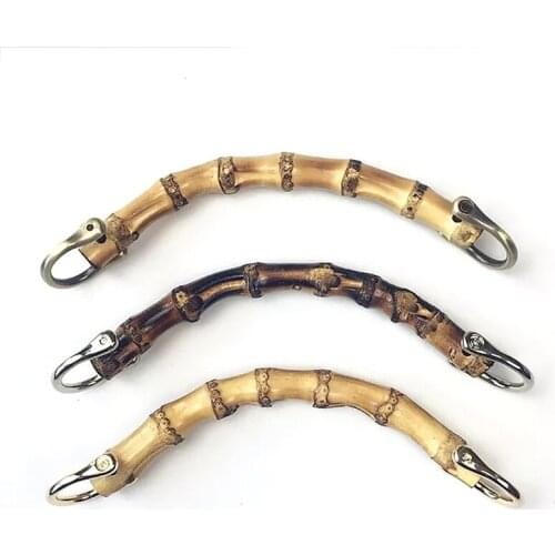 1PC Nature Wooden Bag Handle Replacement DIY Handbag Tote Handles Bag Handles Purse Bags Accessories Bamboo Imitation Handle