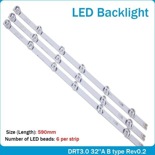 100% NEW Original 59cm LED backlight 6LEDs for LG innotek drt 3.0 32"_A/B 6916l-1974A 1975A 1981A lv320DUE 32LF5800 SUNG WEI 55V