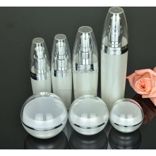 15g 30g 50g Acrylic Cream Jar Empty Cosmetic Packing Container 15ml 30ml 60ml 100ml Lotion Pump Bottle F913