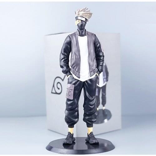 2021 HOT Naruto PVC 29-31cmcm Naruto Hand-Made Fashion Card Kakashi Action Character Childrens Toys Christmas Gifts