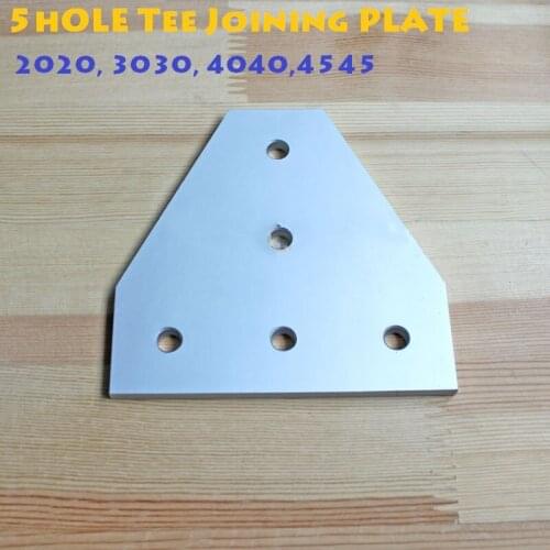 20x20 30X30 40X40 45X45Strong Corner Angle Bracket Connection Joint Strip Board for Aluminum Profile 2020 3030 4040 4545 5 hole