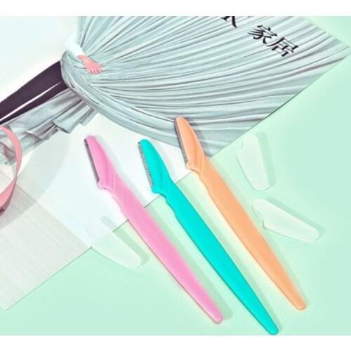 3PCS/Set Portable Brow Shaper Shaping Tool Women Facial Razor Eyebrow Trimmers Blades Shaver Makeup Beauty Tools