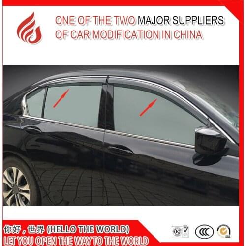 4 Piece Injection molding trim vent shade rain sun wind deflector window visor for Accord 2003-2007 2008-2013 2014-2016