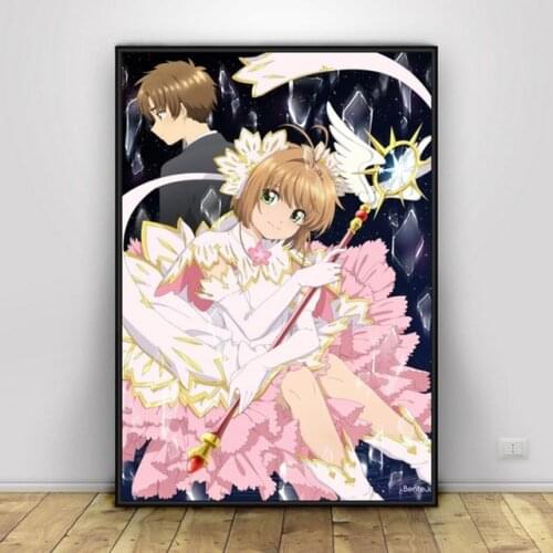 Diy 5D Diamond Painting Japanese Anime Series "magic Girl Sakura" Full Square Round Diamond Art Embroidery Decoration Girl Room