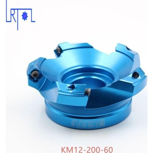 8 flutes KM12-200-60 Aluminum Mill Visage Fin de Carbure Alliage pour Lourd CNC Fraisage De Coupe