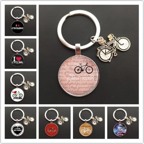Classic I Love My Bicycle Keychain Retro Bicycle Riding Sports Sports Lovers Men and Women Jewelry Customization