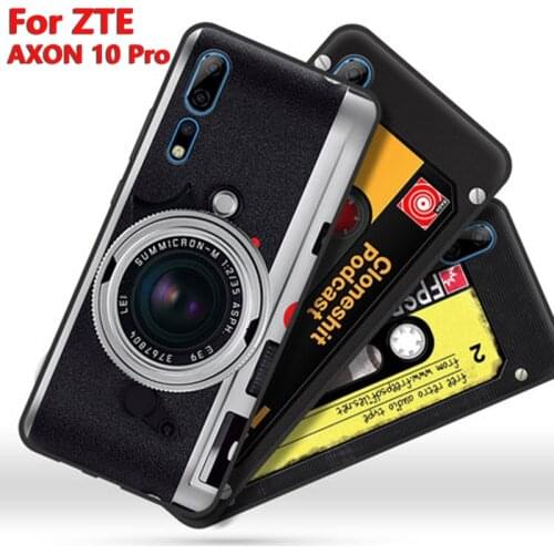 For ZTE Axon 10 pro case Axon10pro TPU Soft retro phone Cover For ZTE A2020 Pro case A2020Pro Protective shell Axon10 pro cases