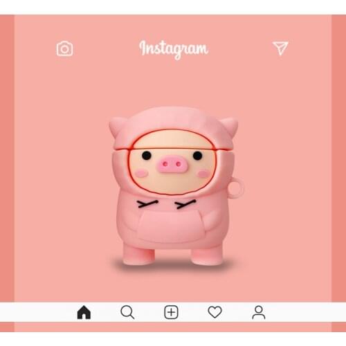 Little Piggy Cartoon Cute for AirPods Case Silicone Soft Wireless Earphone Cover Case for Airpods Pro 1 2 3 Charging Cover Box