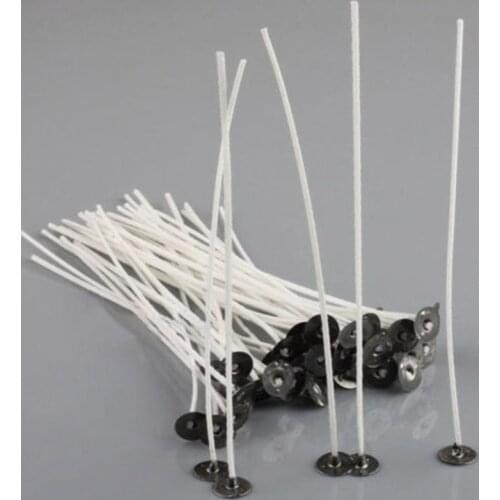 100Pcs/set Candle Wicks 2.5/4/5/6/7/9/15/20cm DIY Handmade Candle Making Supplies Material Smokeless Lamp Core Wax Line
