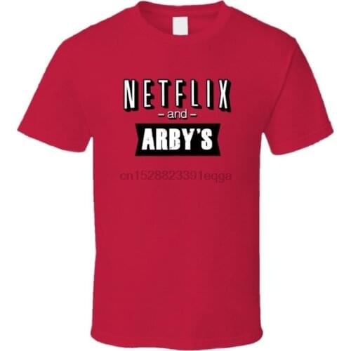Netflix And Arby Fast Food Fan T Shirt Cool Casual pride t shirt men Unisex Fashion tshirt free shipping funny tops