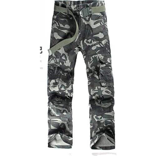 HOT 2019 Outdoor Sport tactical Army Military Zipper Pocket Camouflage Camo Cargo Hiking Mountain climbing plus size 6XL