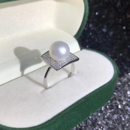 Unqiue Design 925 Sterling Silver Adjustable Ring Settings Findings Mountings Parts for Pearl Corals Jade Crystal, 5pcs/lot