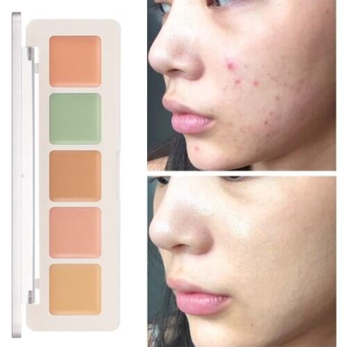 5 Colors Makeup Concealer Cream Full Coverage Eye Dark Circles Blemish waterproof Whitening Face Contour Concealer Cosmetics